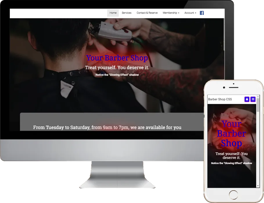 Barber Shop 4 CSS