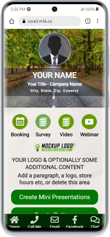 PWA Profile Image And Profile Details In Center