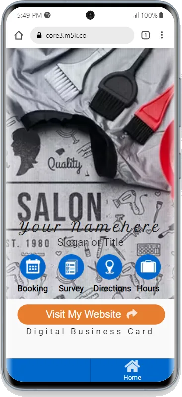 PWA - Large Background Image & Blue/Orange