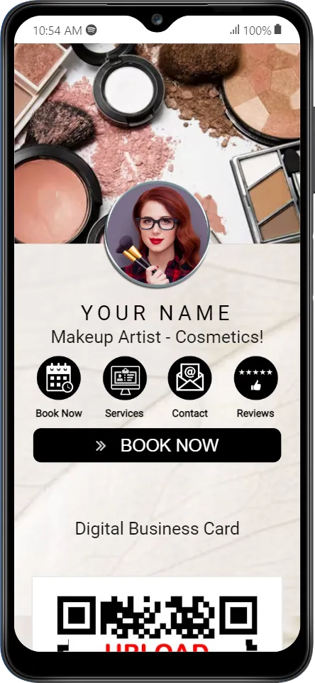 Makeup Artist - Cosmetics - Digital Business Card