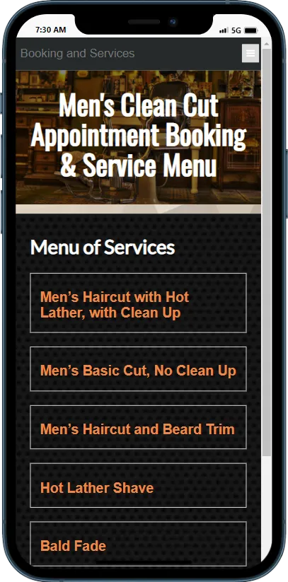 Barber Appointment Booking