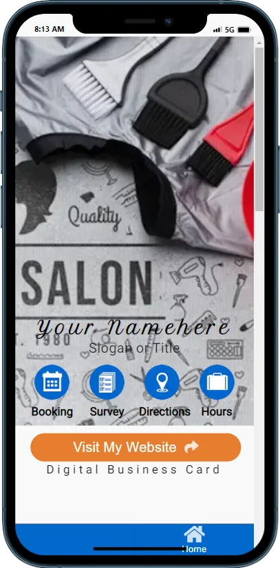 Digital Business Card Salon