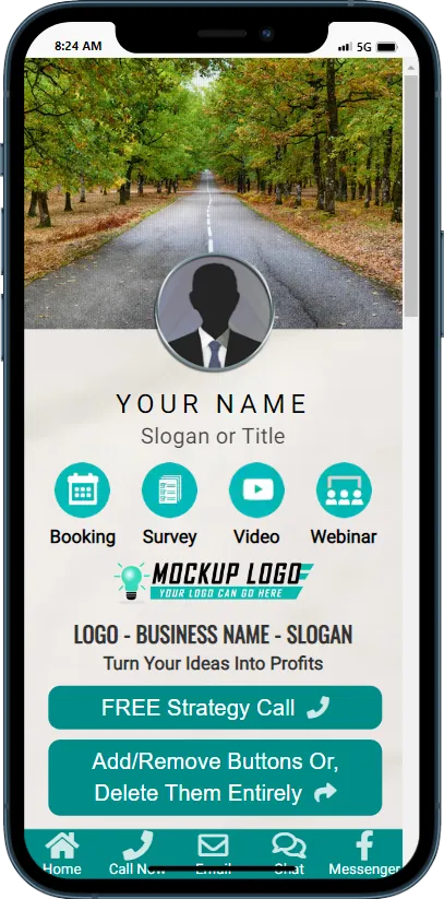 Digital Business Card Teal