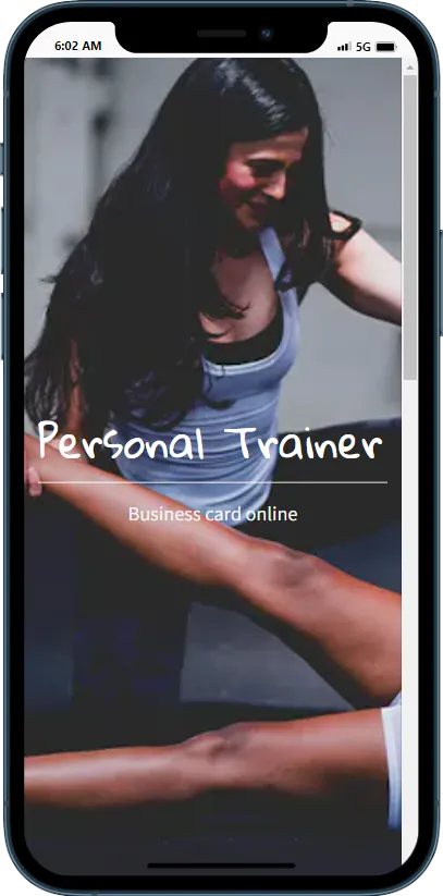 Personal Trainer Business Card