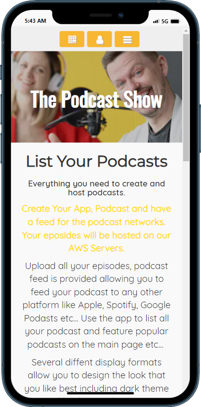 Podcast Short Header - Yellow