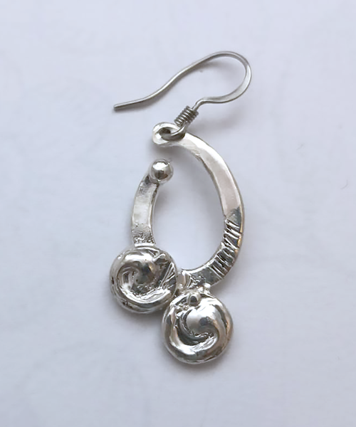 orecchino singolo in argento