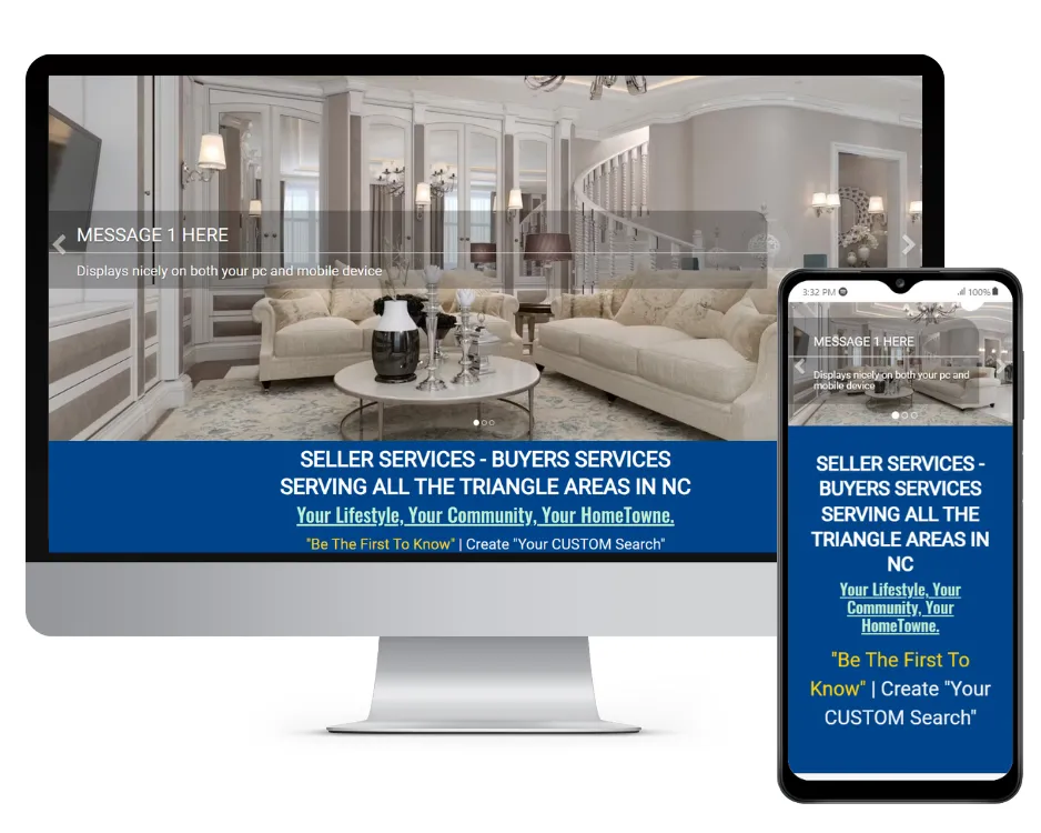 Blue Landing Page Style