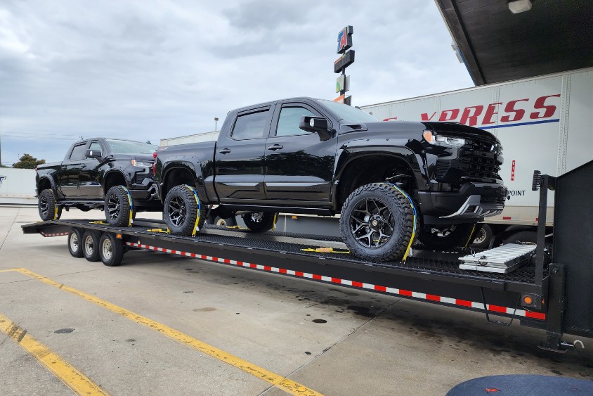 car, truck, motorcycle, household goods, general freight, flat bed or enclosed trailer hauling services