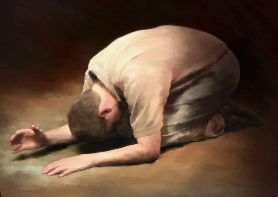 "He Fell Upon His Face"