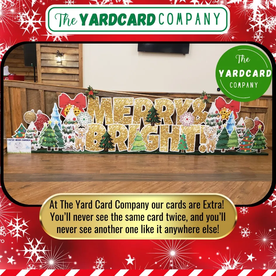 holiday yard card