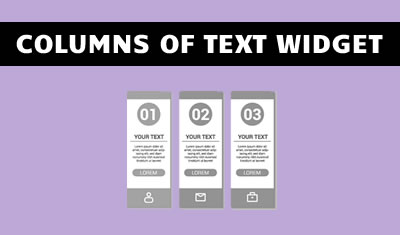 Columns Of Text Widget