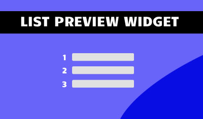 List Preview Widget