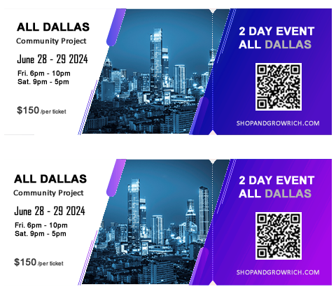 2 Event Tickets<br>(Includes 2 Guest Passes)