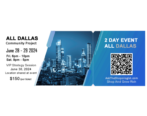 <p style="margin-bottom: 35px !important" <span class="btn-primary btn btn-toggle">BUY NOW $150/each</span></p><br>Dallas Event Ticket June 28 & 29, 2024<br>Food & Beverages Provided<br>VIP Strategy Session - Sunday- Invitation only