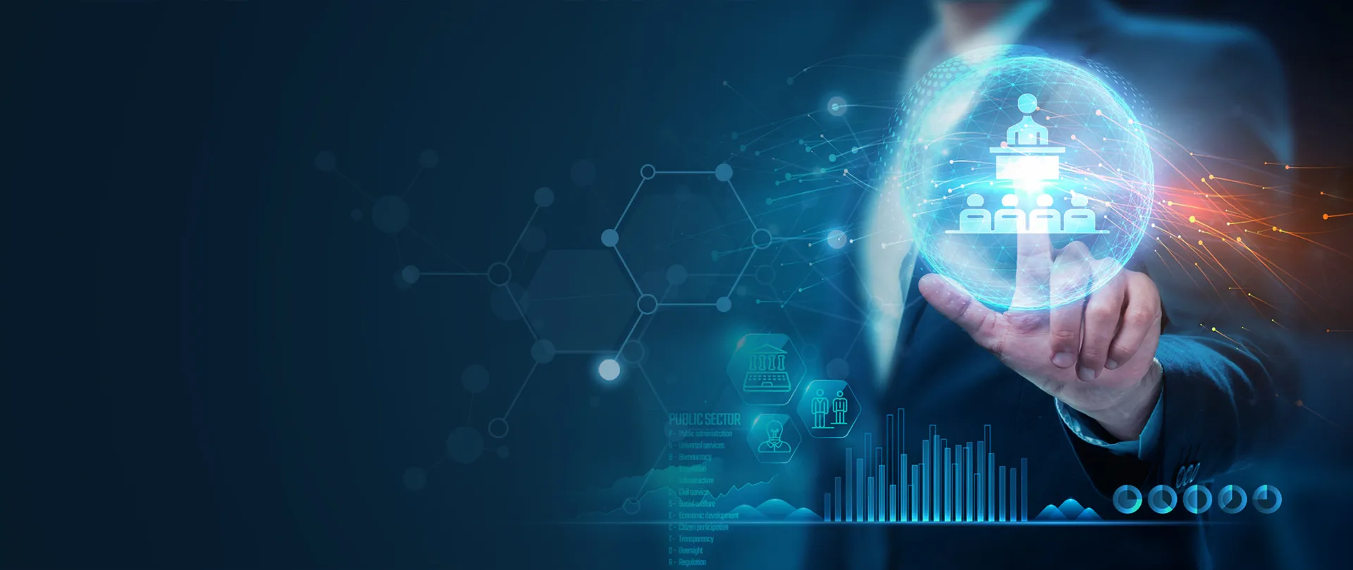 Un portale digitale<br>per integrare tutte le risorse del tuo<span style="color: #00FFFF;"> comune</span>.