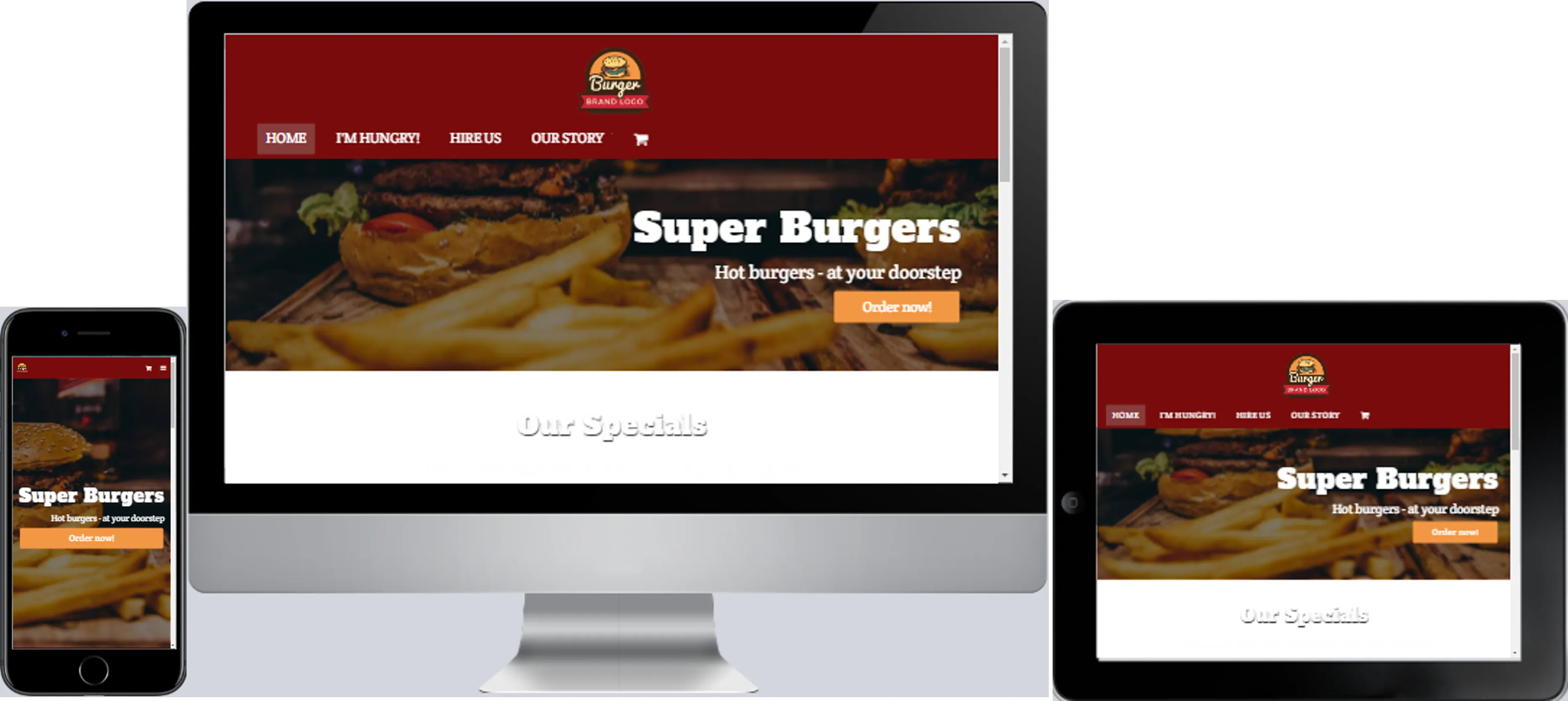Hamburger Restaurant Website