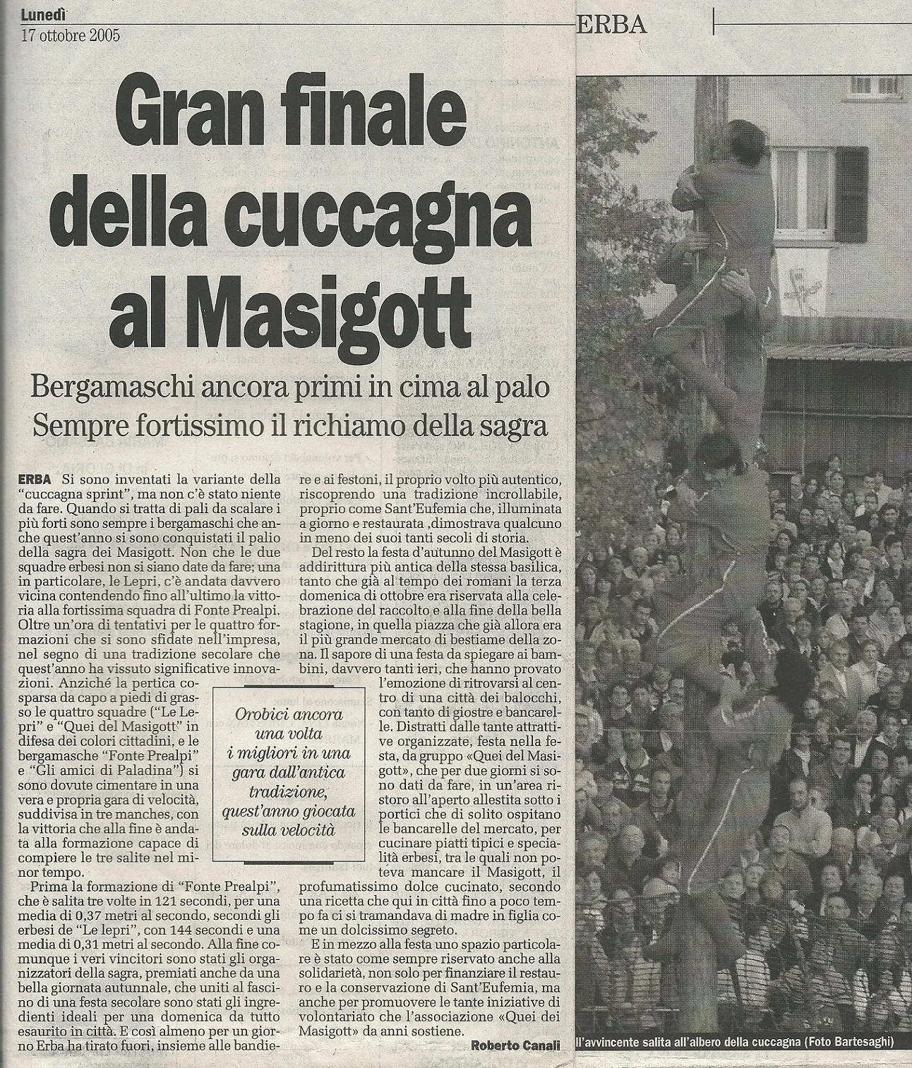 Bergamaschi dominano al Masigott