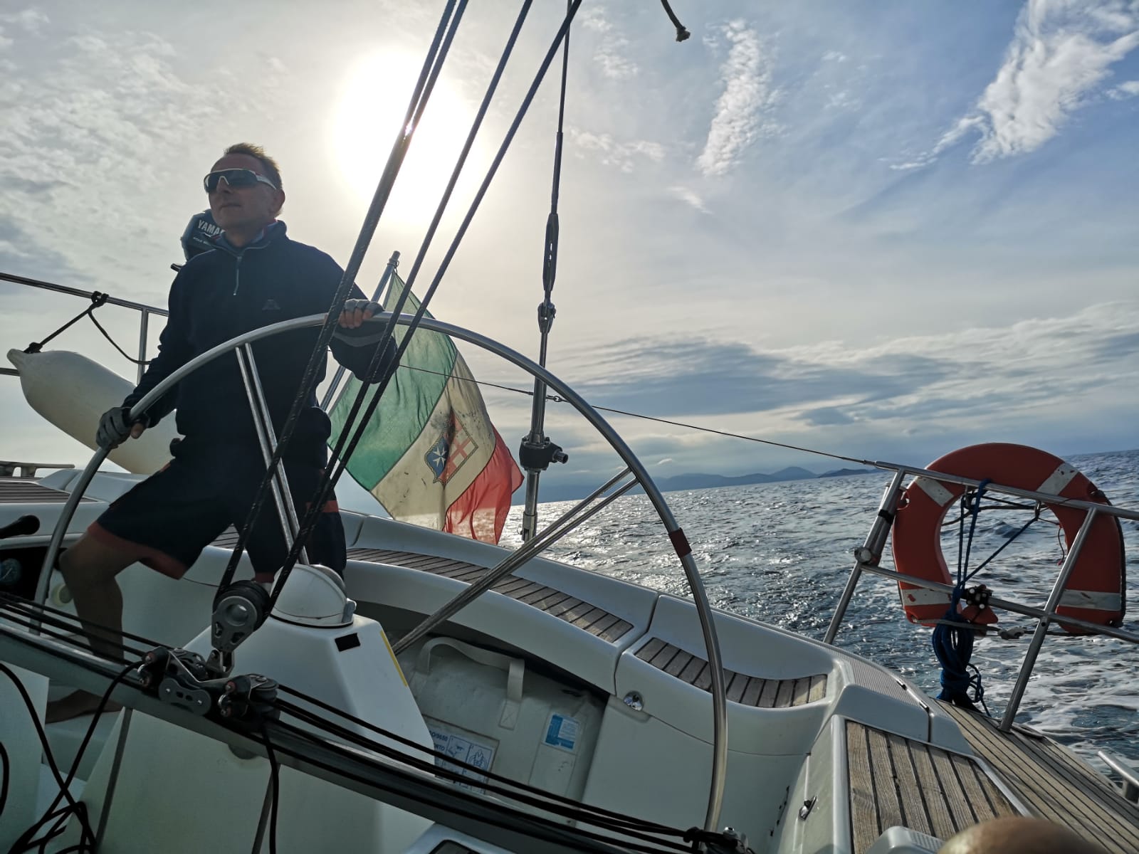 Cristiano Nonelli in barca a vela