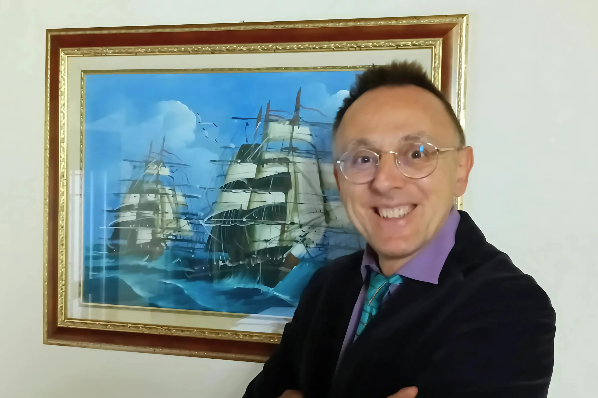 Cristiano Nonelli nel suo ufficio